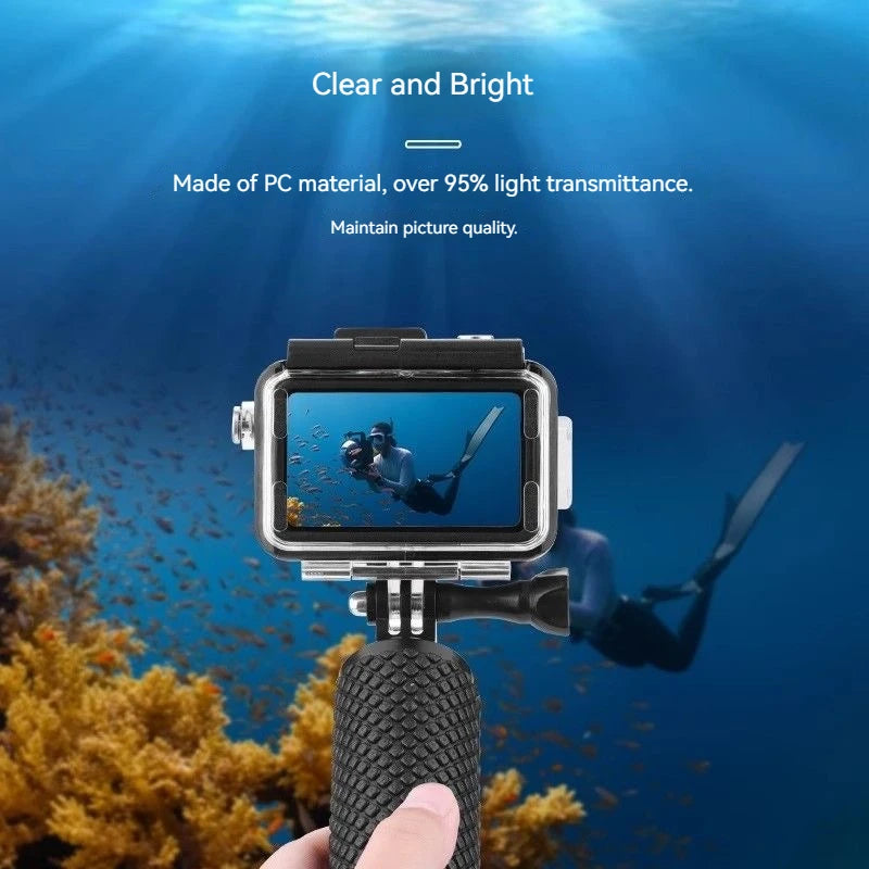 60M Waterproof Case for DJI OSMO Action 5 Pro/4/3 + Dive Filters