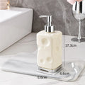 550ml Cheese Pattern Refillable Pump Dispenser Bottle