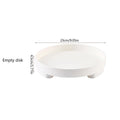 Minimalist Style Circular Wooden Tray For Living Room, Home Snacks, Aromatherapy, Cosmetics, Jewelry Storage Tray Oasis Select Empty disk