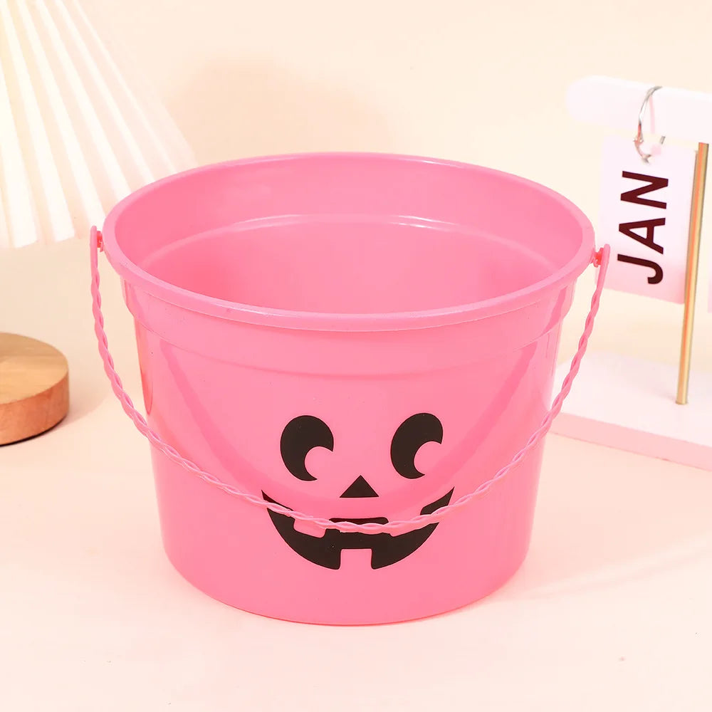 Pumpkin Bucket Trick or Treat Bucket Party Supply Halloween Candy Container Halloween Bucket Oasis Select Pink