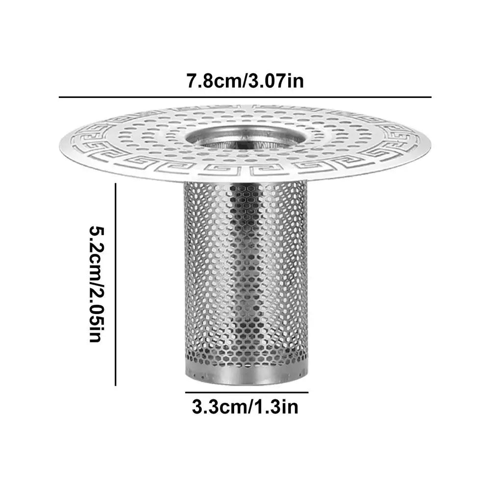 Stainless Steel Drain Hair Catcher – Sink & Shower Filter