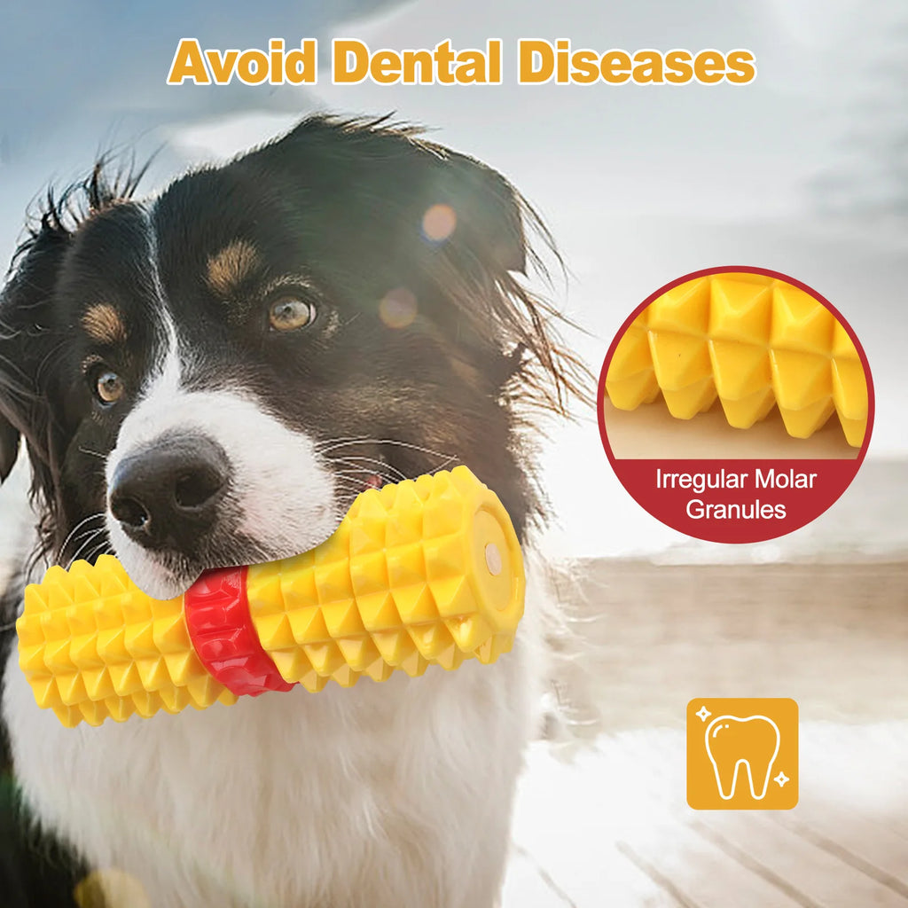 The Tpr Dog Toy Is A Highly Durable, Realistic, Sound-making Corn Bite Dog Toy Teething Stick, A Perfect Stress-relieving Tool Oasis Select