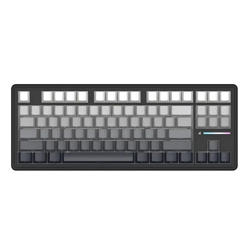 ATTACK SHARK M87Pro V2 Wireless Mechanical Keyboard - Tri-Mode (BT/2.4G/USB-C) Hot-Swappable TKL, 5000mAh RGB Backlit Oasis Select moonlit night