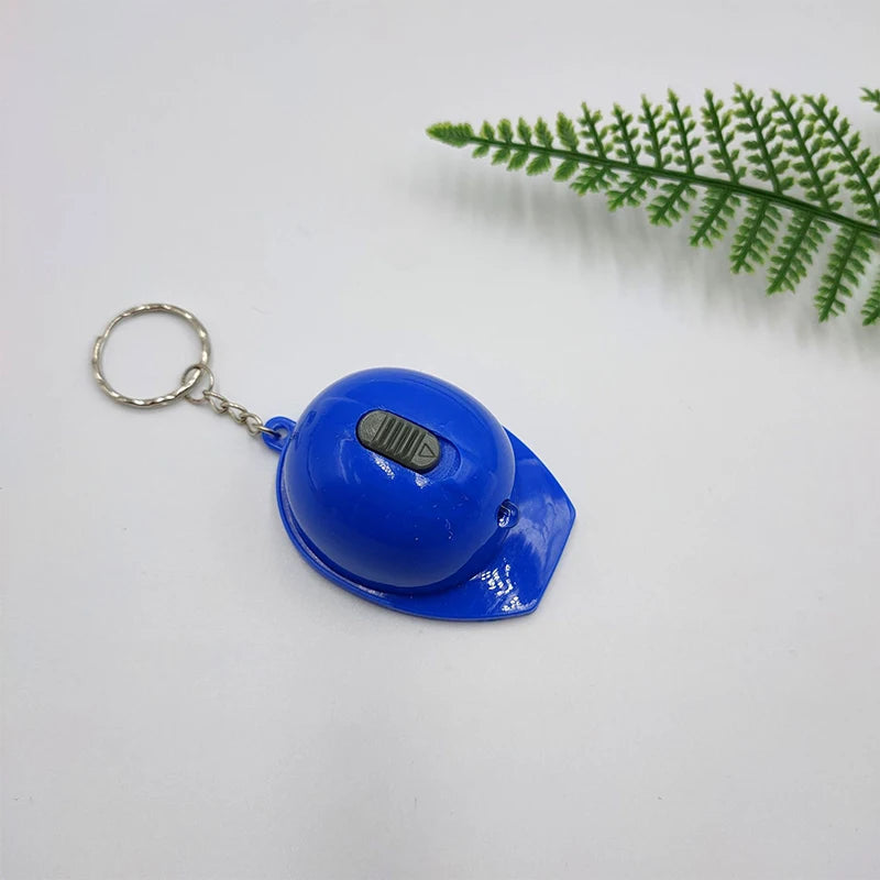 SUSU 1pc Portable Mini LED Helmet Shape Beer Bottle Opener Kitchen Tool Accessories Keychain Pendant Oasis Select Blue