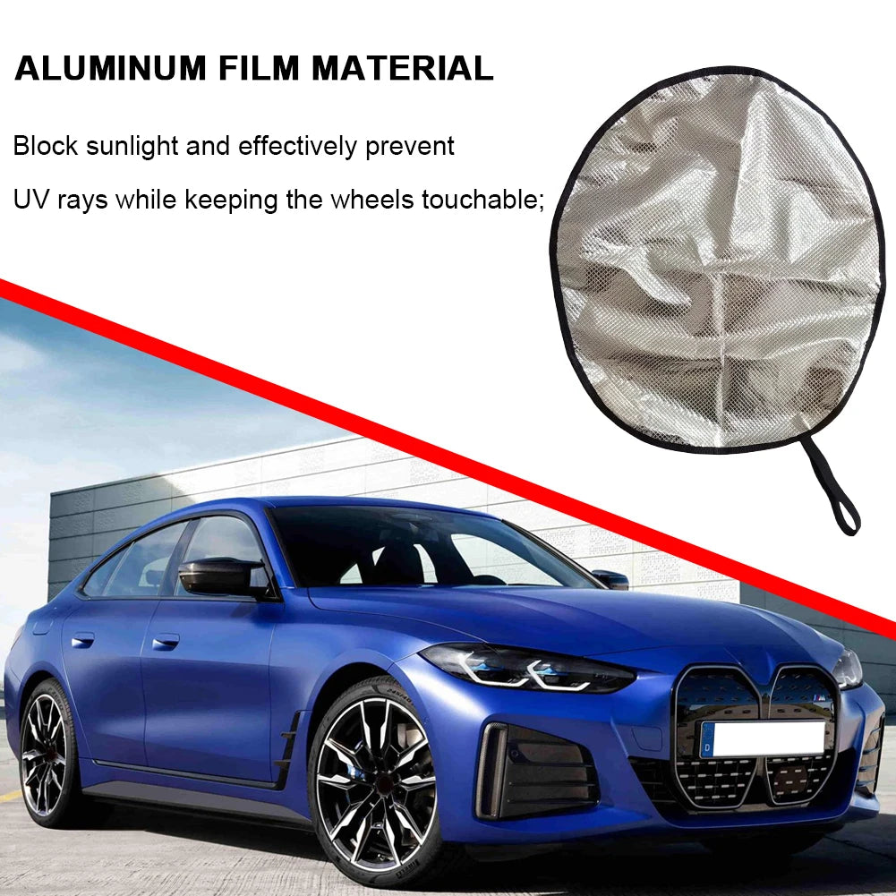 Foldable Car Steering Wheel Cover Anti-uv Sun Protection Sunscreen Block UV Rays Cool in Summer Vehicle Accessories Oasis Select