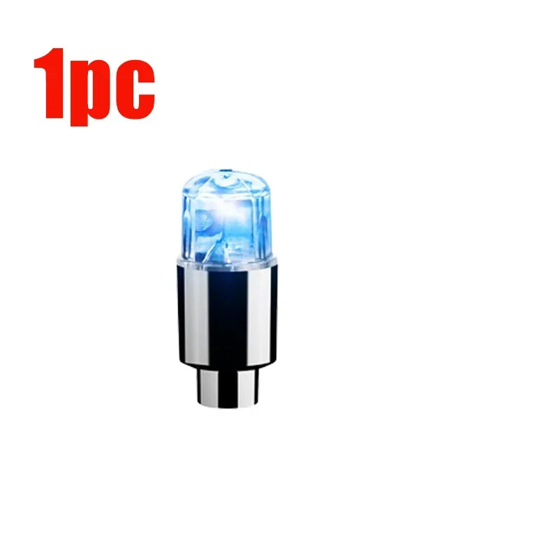Tire Valve Cap Lights Tire Light for Car Air Valve Caps with Lights for Motorcycles Bicycles Electric Vehicles Lamps Oasis Select 1pc-blue light