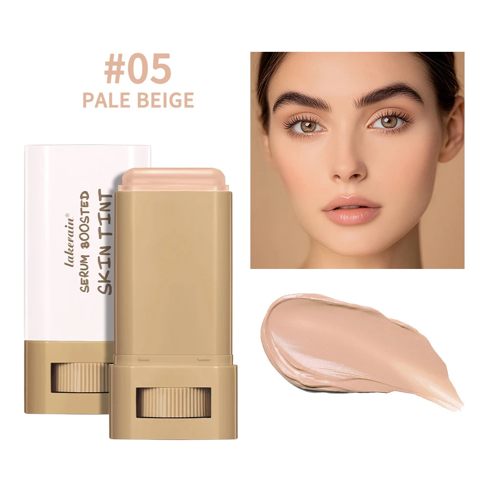 Skin Tint Foundation Stick 6 Colors Balm Serum Boosted Smooth Plumper Hight Coverage Travel Bronze Foundation Stick Makeup Oasis Select Color 5
