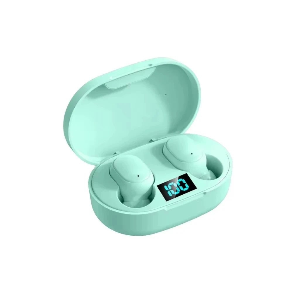 E6S Wireless Bluetooth Earphones TWS Bluetooth Headset Wireless Earbuds Noise Cancelling Earphones with Mic Headphones Sport Oasis Select Green