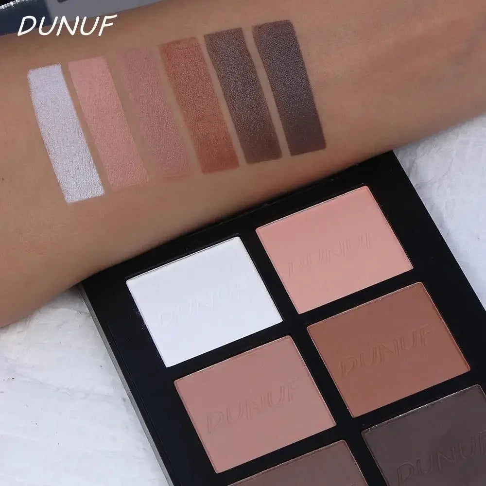 DUNUF 6-Color Cream Highlighter & Contour Palette – Waterproof