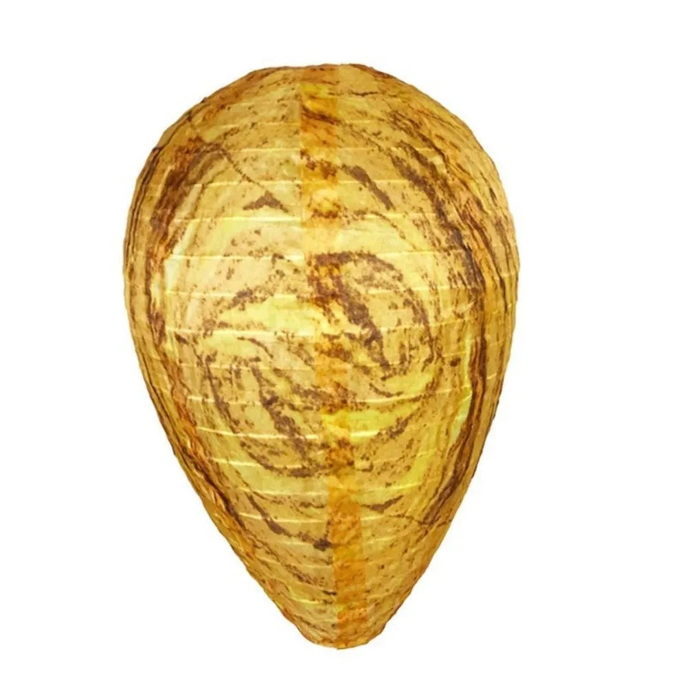 Trap Waterproof Wasp Nest Decoy Eco-Friendly Paper Artificial Beehive Reusable Hanging Beehive Lantern Patio Oasis Select Style-C