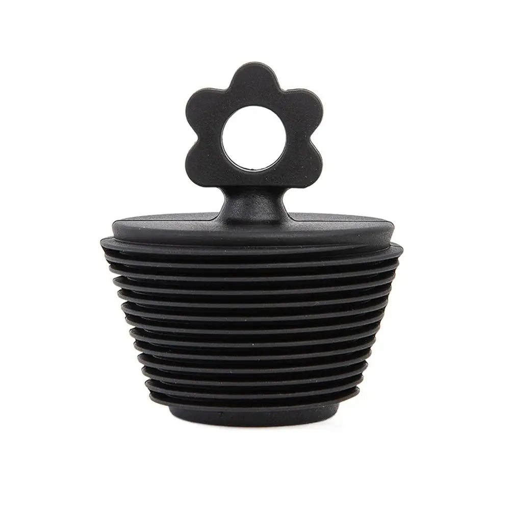 Bathroom Bath Stopper Drain Stopper Overflow Drain Cover Bath Plug Silicone Bathtub Stopper Tub Stopper Drain Plug Universal Oasis Select black