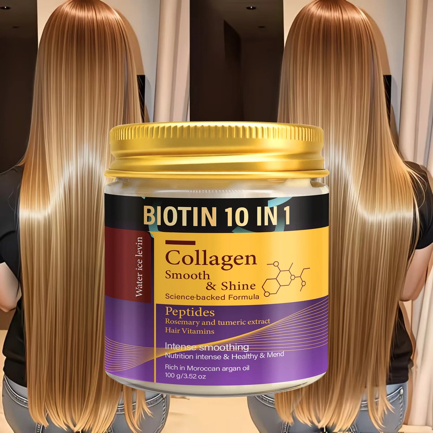 Collagen & Keratin Hair Mask – Biotin 10-in-1 Repair Formula Keratin Hair Mask Oasis Select