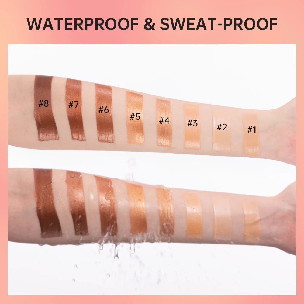 8colors Facial Highlight Liquid Long-Lasting Makeup Face Body Highlight Contouring Liquid Highlight Liquid Dual Effect Cosmetics Oasis Select