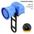 5 Mode Bike Electric Bell Horn Cycling USB Charging Motorcycle Ring Antitheft Waterproof Alarm Mountain Road Bicycle Accessories Oasis Select C