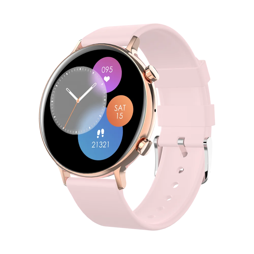 Smart Watch Sports Fitness Smartwatch Waterproof 1.3" Men Women Blue Tooth Call Heart Rate Health Watches Voice assistant Music Oasis Select PIPIS China Mainland