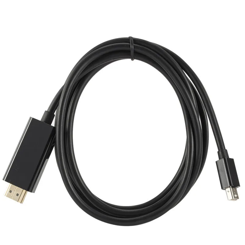 1.8M 4k Mini DP to HDMI-compatible Cable Adapter for MacBook Pro Air Mini DisplayPort Thunderbolt to HDMI Converter Cable Oasis Select