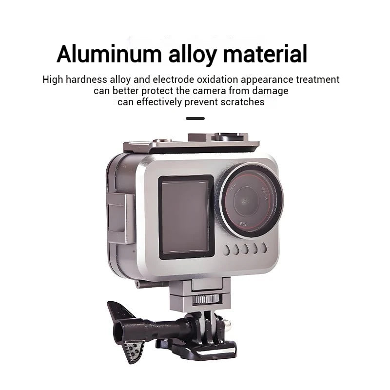 Aluminum Waterproof Dive Case for DJI Action 5 Pro/4/3 – 80m