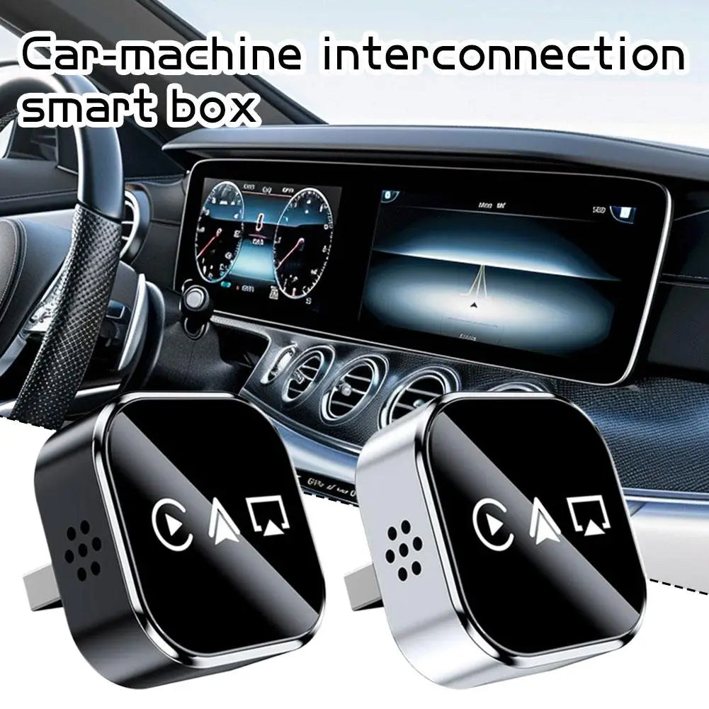 Wireless Carplay Android Auto Airplay Adapter 2025 New 3 in 1 AI Smart Mini Car Box Plug and Play Auto Connect WiFi Bluetooth Oasis Select