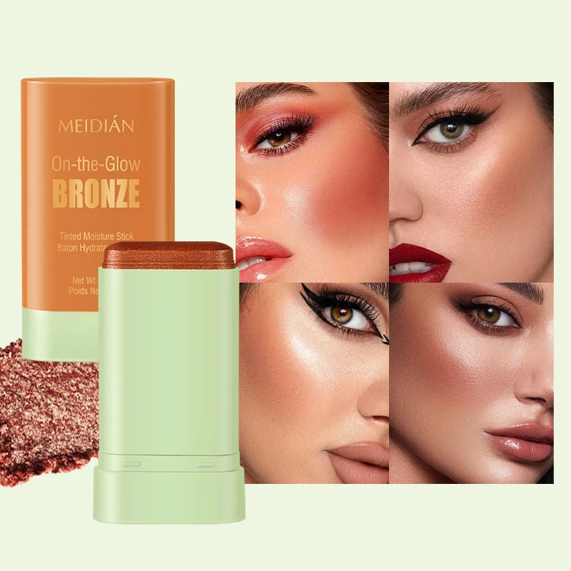 Waterproof Powder Blush Stick – Long-Lasting Vibrant Color Powder Blush Stick Oasis Select