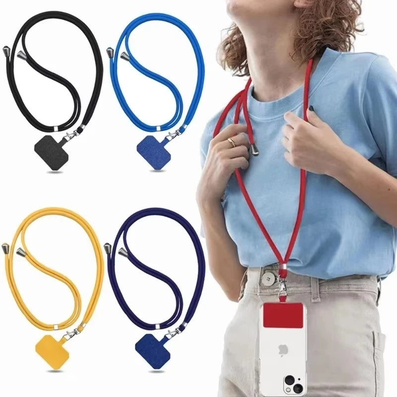 1/4pcs Crossbody Lanyard Necklace Strap Universal Mobile Phone Lanyard Long Adjustment Phone With Clip Safety Anti-Lost Lanyard Oasis Select
