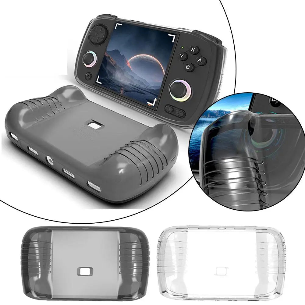 For Anbernic RG CubeXX Soft Rubber TPU Protective Shell Gaming Handheld Transparent Protective Case Anti-Scratch Accessories Oasis Select