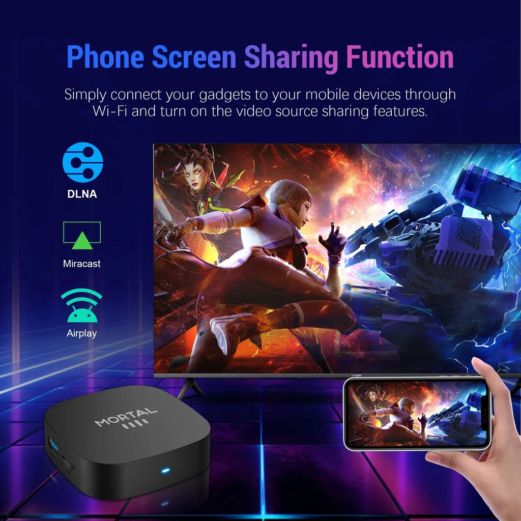 2026 New Smart TV Box Android 14 WiFi 6 BT 5.4 Dual UI Interface 4K Ultra HD Smart Media Player EU plug Oasis Select