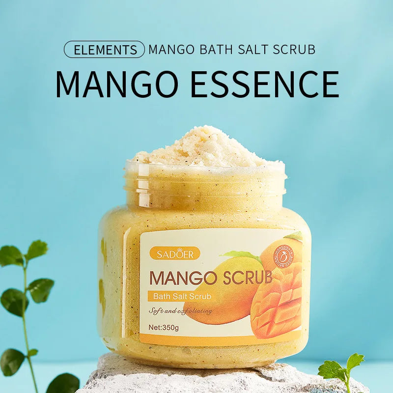 Exfoliating Fruit Bath Salt Scrub 350g SPA Aromatic Crystal Salt Scrub for Exfoliating Chicken Skin Keratin Oasis Select