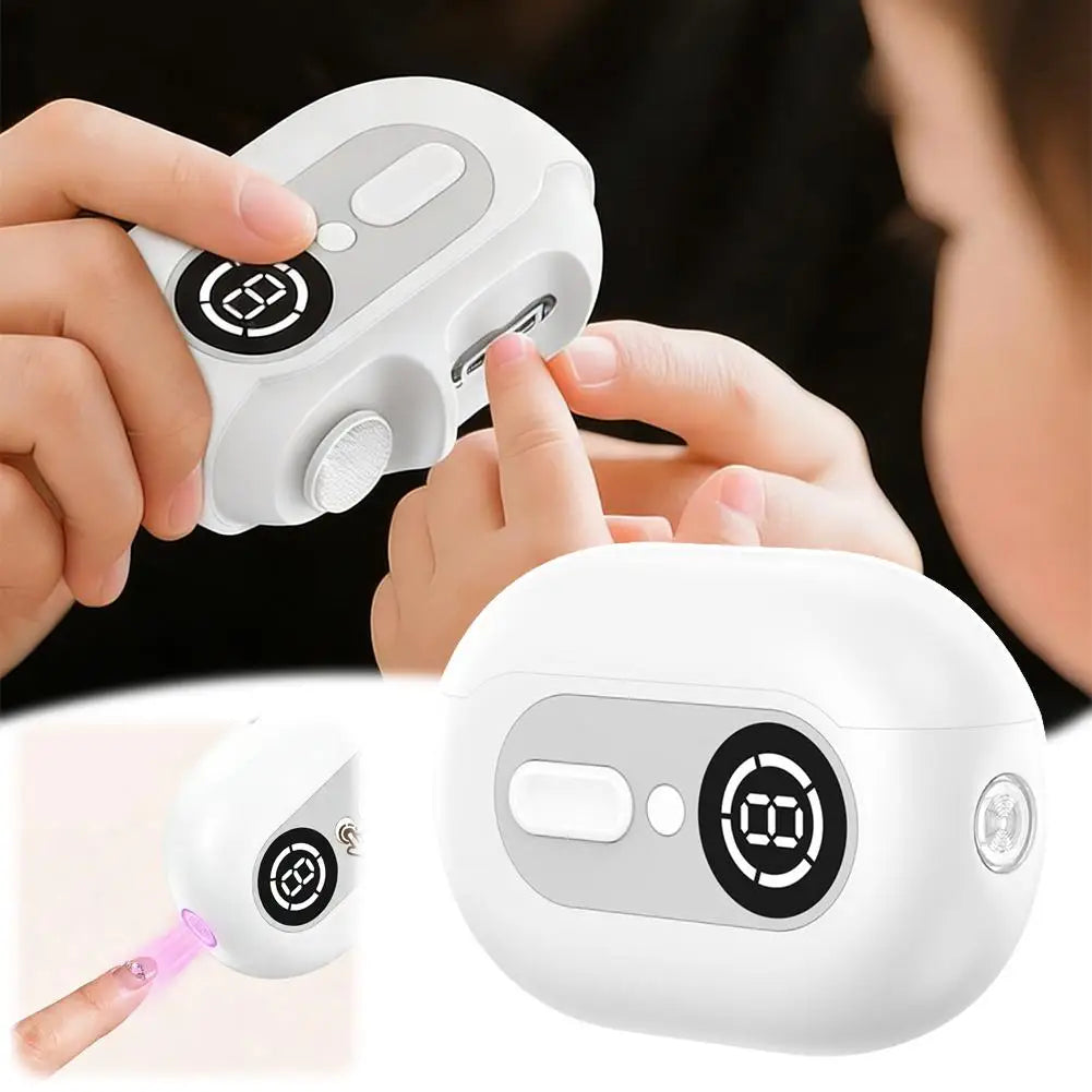 Electric Nail Trimmer 4-in-1 with Light – Adult & Baby Electric Nail Trimmer Oasis Select