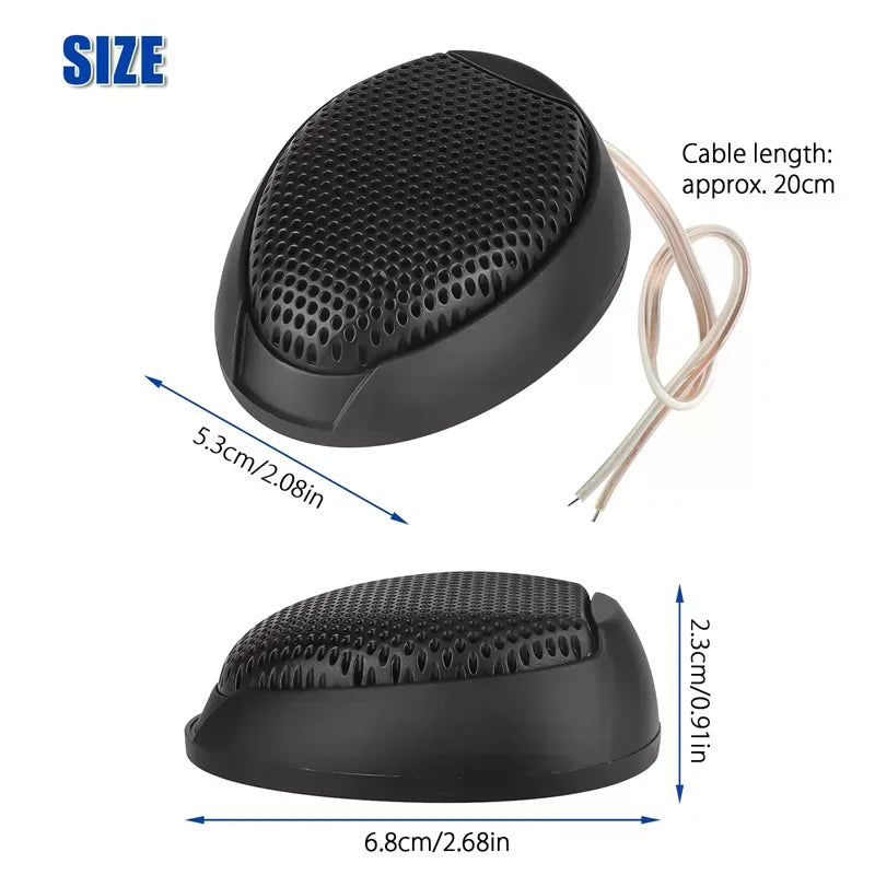 1 Pair Of 1000w Universal Car Dome Tweeter Waterproof Super Power High Noise Reduction Hifi-level Audio High Frequency Speaker Oasis Select