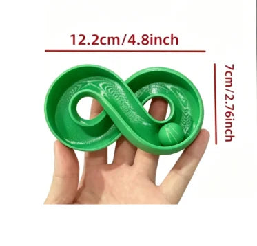 8 Track Ball Cats Toy Interactive 3D Printing Rolling Ball Kitten Play Toys Indoor Stimulation Game Toy for Cats Relieve Boredom Oasis Select Circular Ball 1
