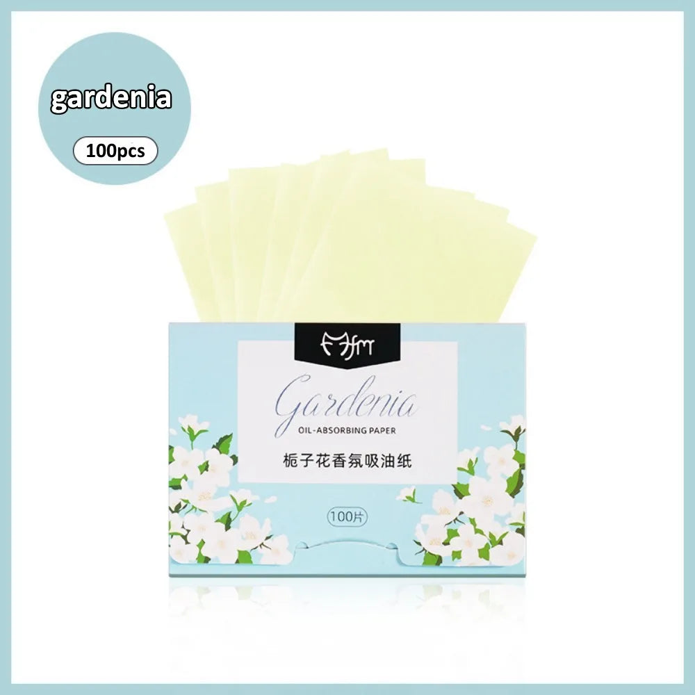 Green Tea & Lavender Facial Oil Blotting Papers – 100 Sheets