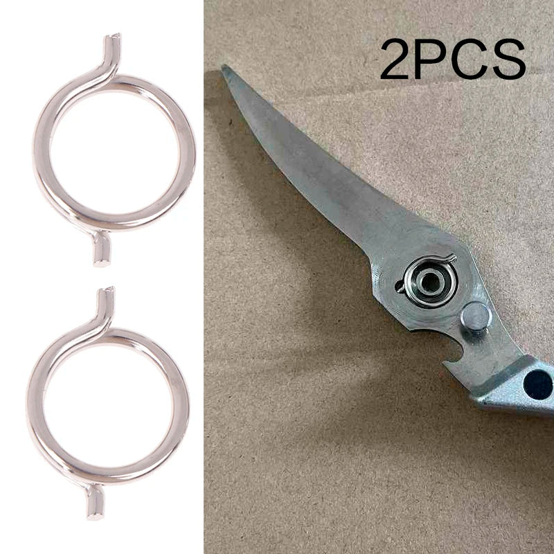 2PCS Chicken Bone Scissors Accessories Spring Wire Diameter 1.8mm Outer Diameter 15mm Nickel Plated Steel Torsion Spring Oasis Select Silver 1.0mm