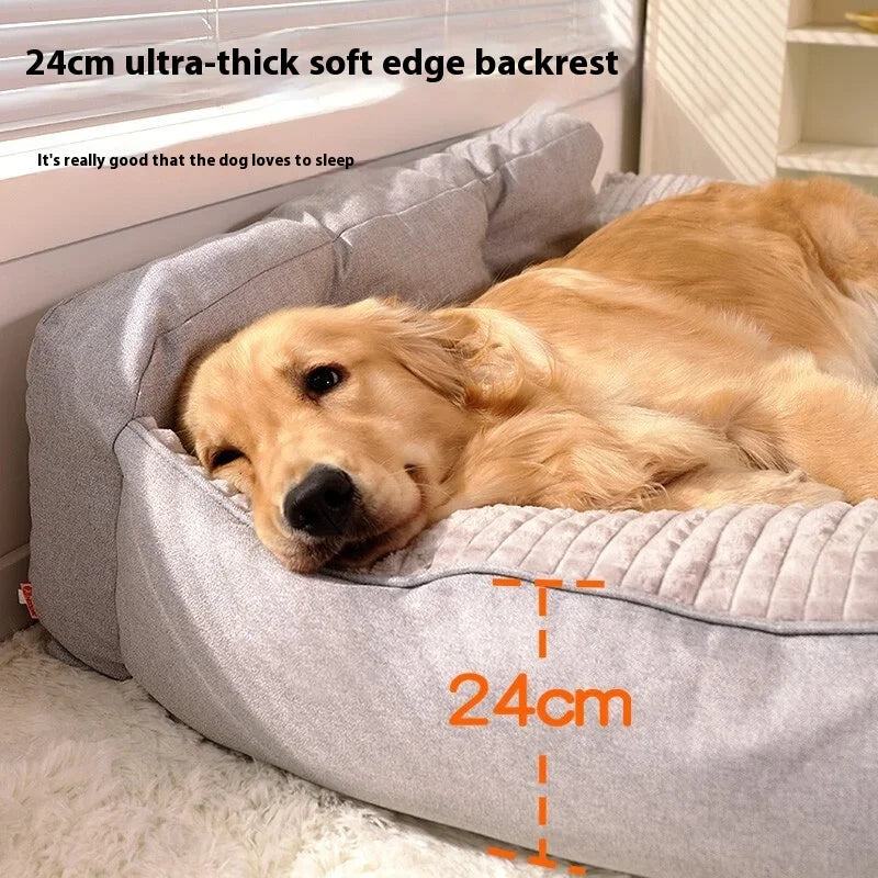 All-Season Large Dog Bed Washable Pet Mat Removable Cover Dog Sleeping Pad Winter Warm Dog Cushion for Big Dogs' Rest Oasis Select