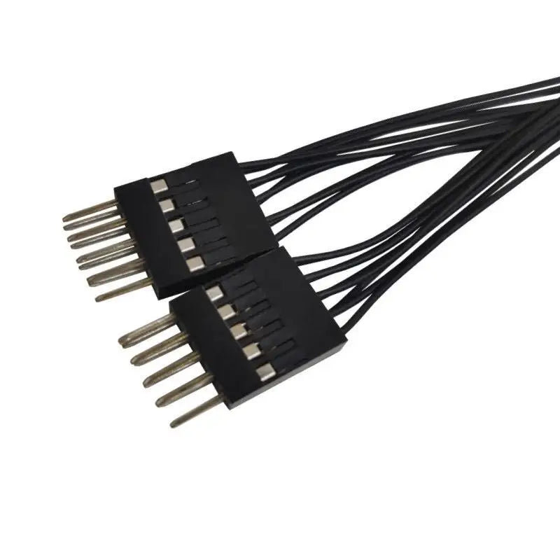 1Pc Dual Control Cable for Power Reset, 9-Pin 1 to 2 Line Splitter Switch for Desktop PC Motherboard Oasis Select