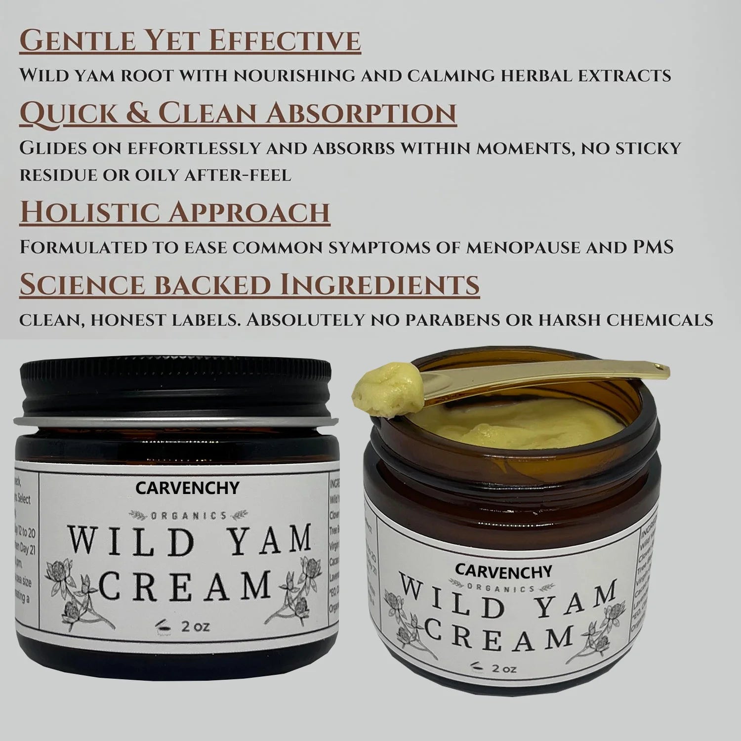 Wild Yam Root Face Cream – Hydrating, Firming & Brightening