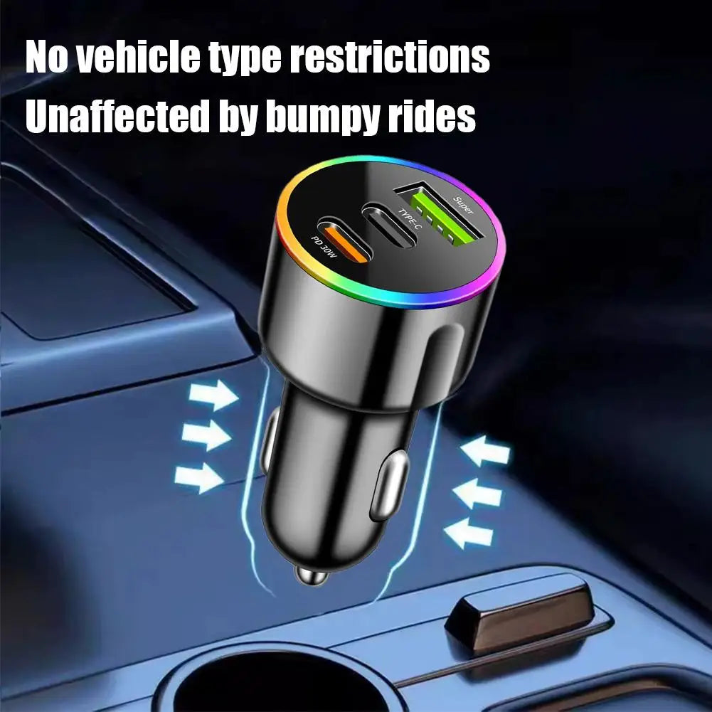 PD Fast Charging Car Charger Type C USB Adapter Dual Port Car Phone Charger for Mobile Phones, Tablets Oasis Select