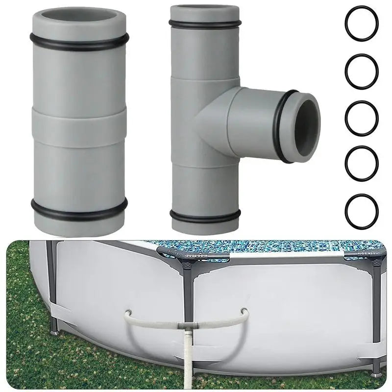 Pool Hose Connector 1.25inch Over Ground Pool Extension Hose Connection For 1-1/4inch Hose Pool Hose Attachment Replacement Part Oasis Select