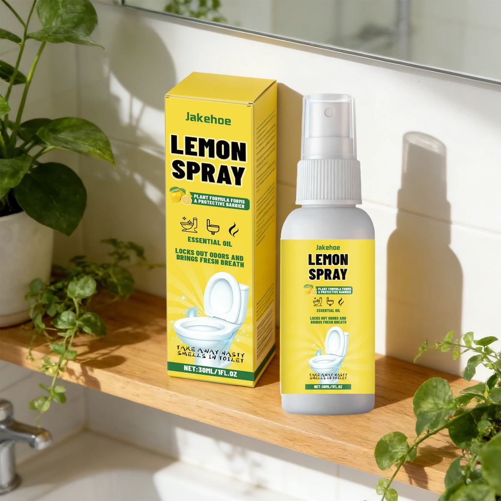 Lemon Toilet Spray for Deodorizing Descaling Remove Stains Fragrant and Refreshing Scent Toilet Deodorization Spray Oasis Select