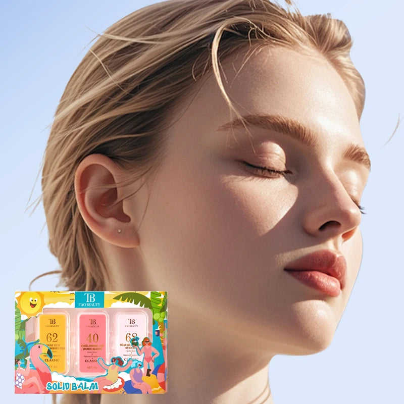 3-Pack Solid Perfume Set – Alcohol-Free Fruity Fragrance Unisex Solid Perfume Set Oasis Select 3pcs