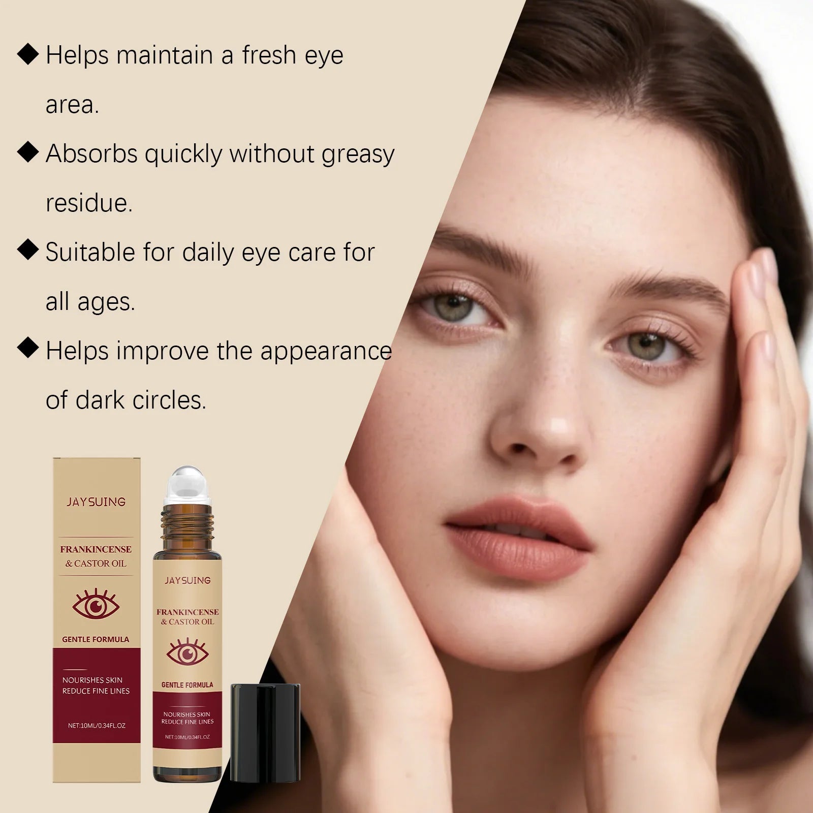 Castor Oil Eye Serum – Dark Circles, Puffiness & Fine Lines Eye Serum Oasis Select