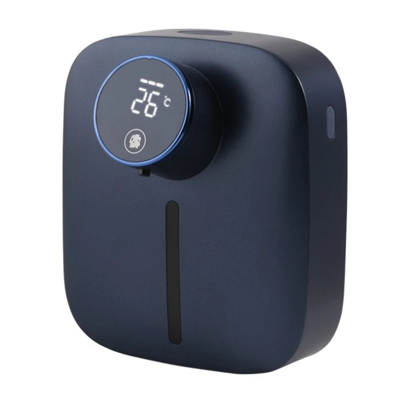 Hot Soap Dispenser Automatic Wall-mounted Rechargeable Temperature Display Liquid Foam Soap Dispensers Hand Sanitizer Machine Oasis Select Blue