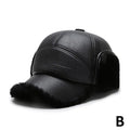 2025NEW Winter Warm Ear Protect Cap High Quality Men Outdoor Warm Faux Fur Bomber Hat Ear Warm Man Gift for Dad Grandpa Oasis Select B
