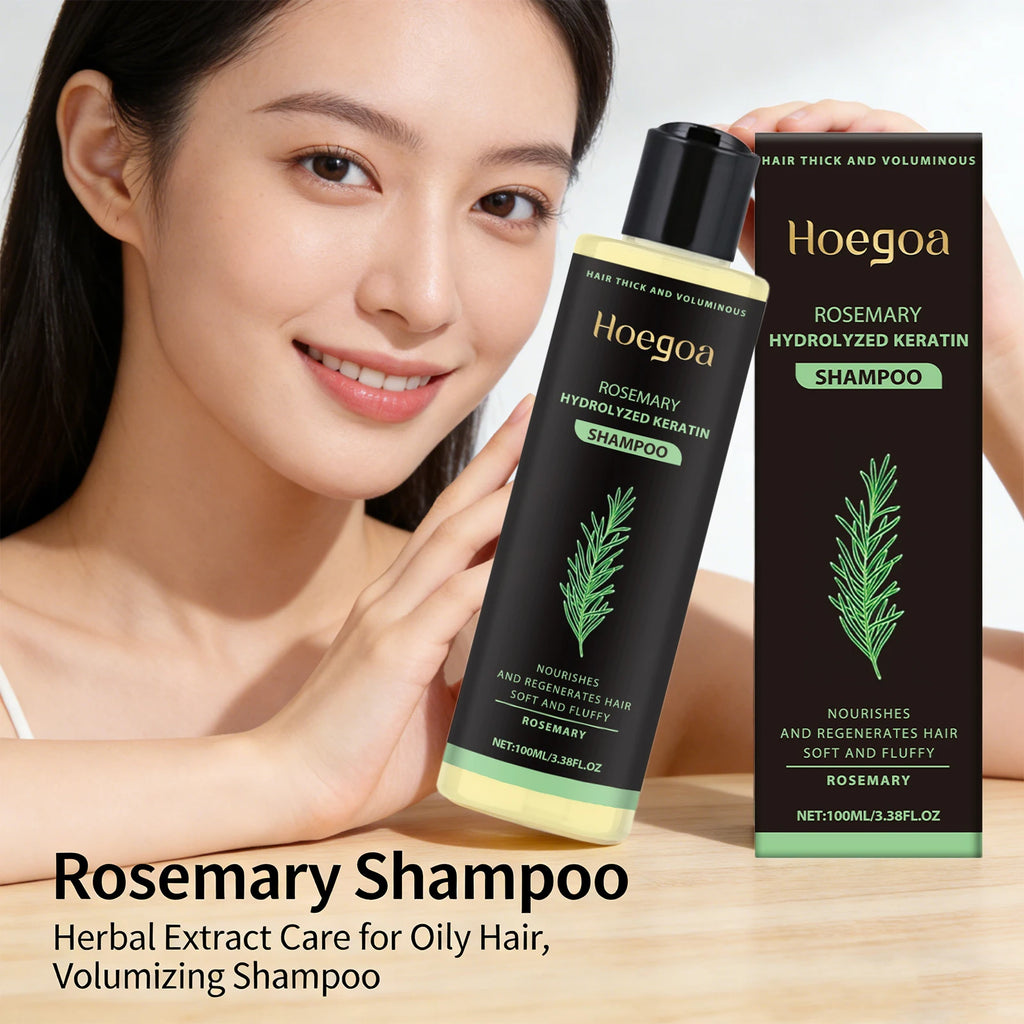 Rosemary Shampoo Soothing Scalp Anti Dandruff Oil Control Hair Regrowth Repair Frizzy Damaged Split Ends Hair Cleaning Shampoo Oasis Select