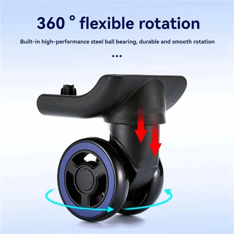 2026-WISH 16Pcs Luggage Wheels Suitcase Double Row Roller Hardware Repairing Kit Heavy Duty Wheels 360° Spinner Casters Oasis Select