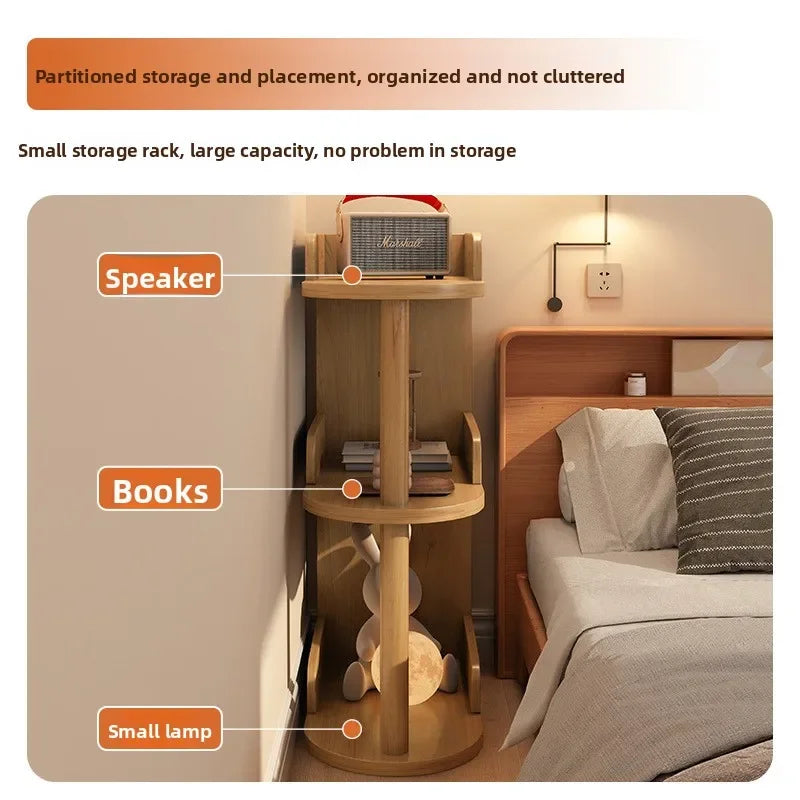 Multi-functional Household Goods Bedside Table Small Storage Cabinet Bedroom Bedside Very Narrow Crevice Small Cabinet Oasis Select