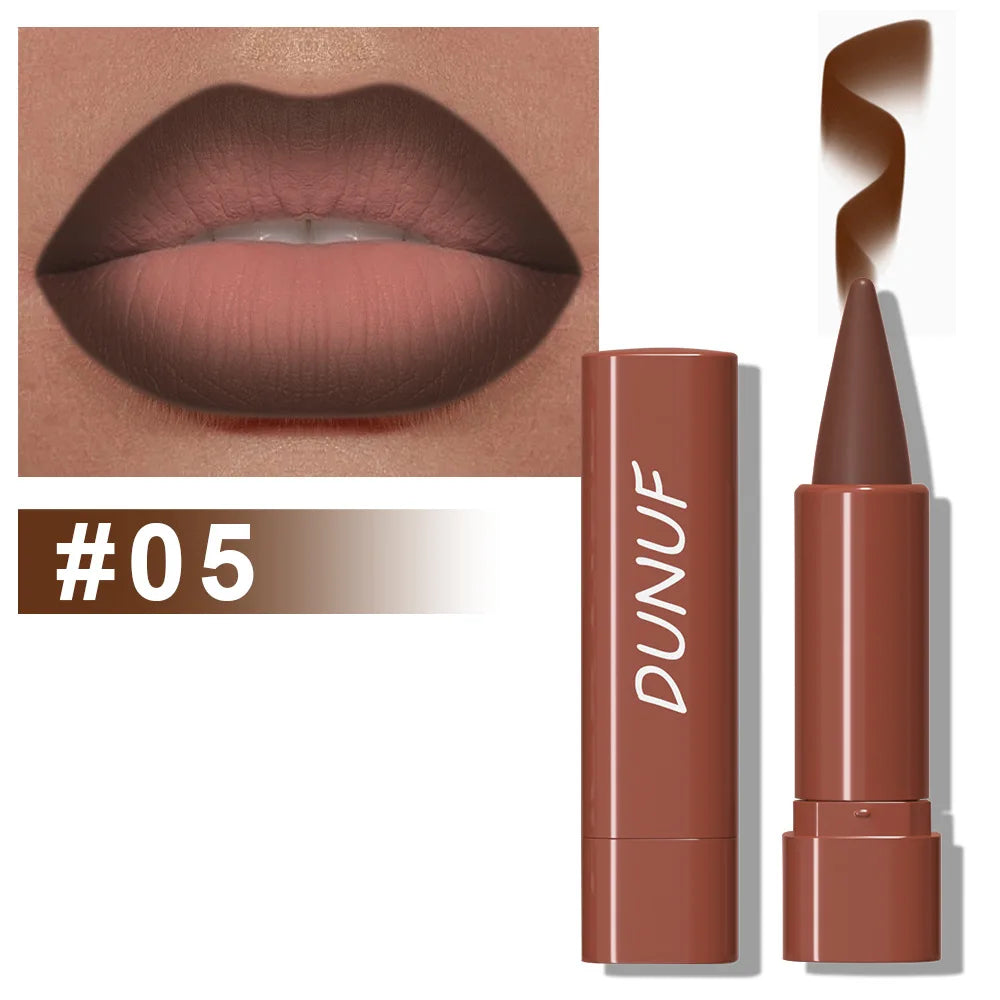 DUNUF Matte Velvet Lip Liner – 9 Colors, Waterproof & Long-Lasting