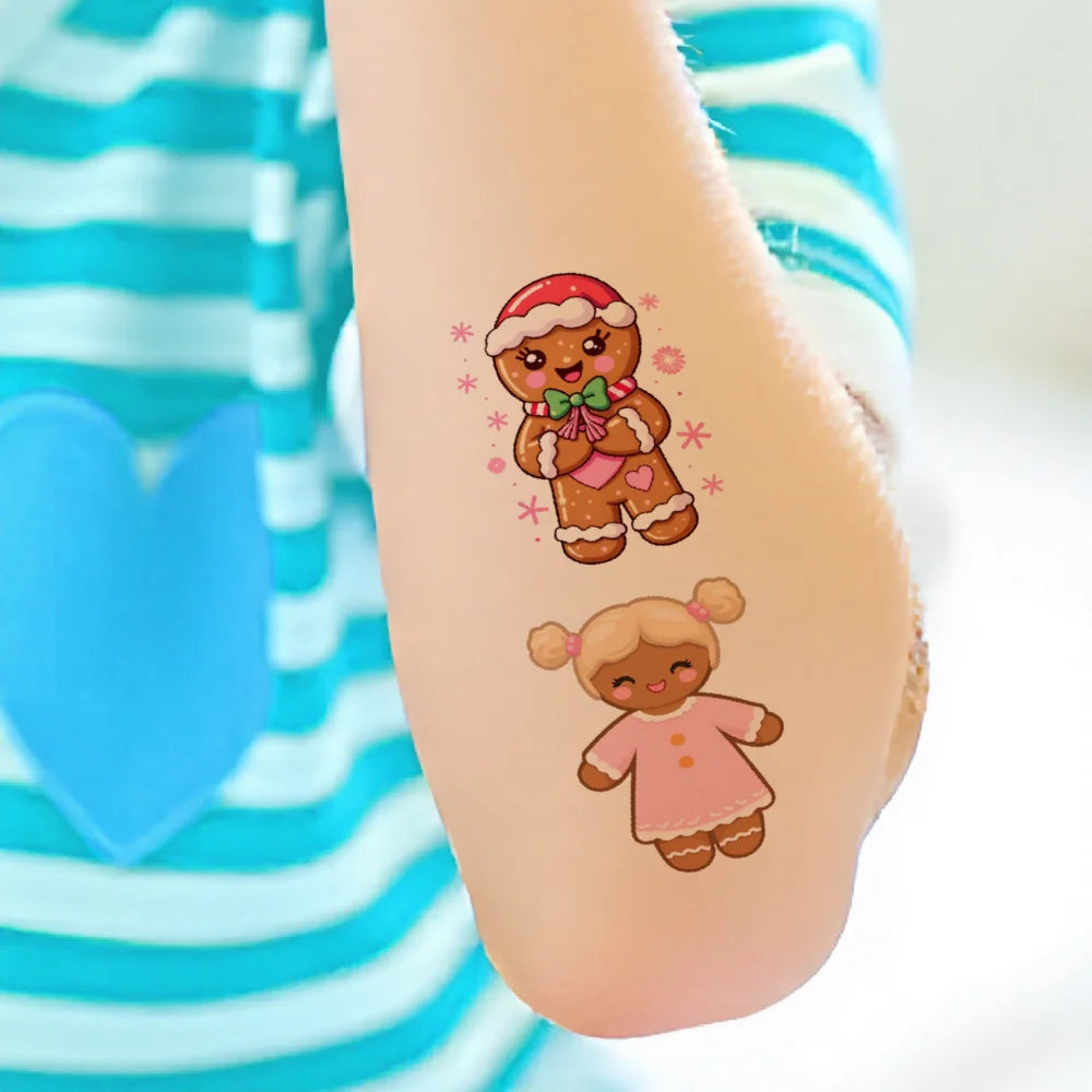 54pcs Christmas Temporary Tattoos – Waterproof Festive Stickers