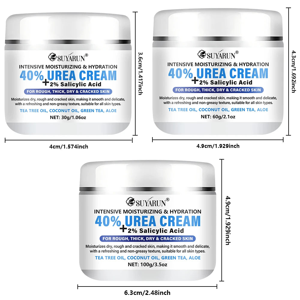 SUYARUN 40% Urea Foot Cream Stick - Moisturizing & Exfoliating, Cracked Heel Repair, Deep Hydration for Dry Feet, Long protect. Oasis Select
