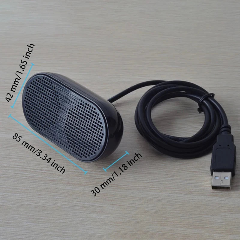 AyeBeau Mini USB PC Speaker – Desktop & Laptop Audio System