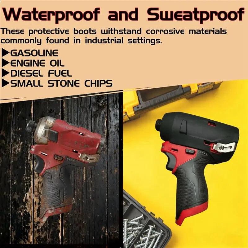 LIKE WISH Impact Driver Boot Cover For FUEL 2551-20 1/4"- Rubber Protective 49-16-2551 Stubby Design Oasis Select